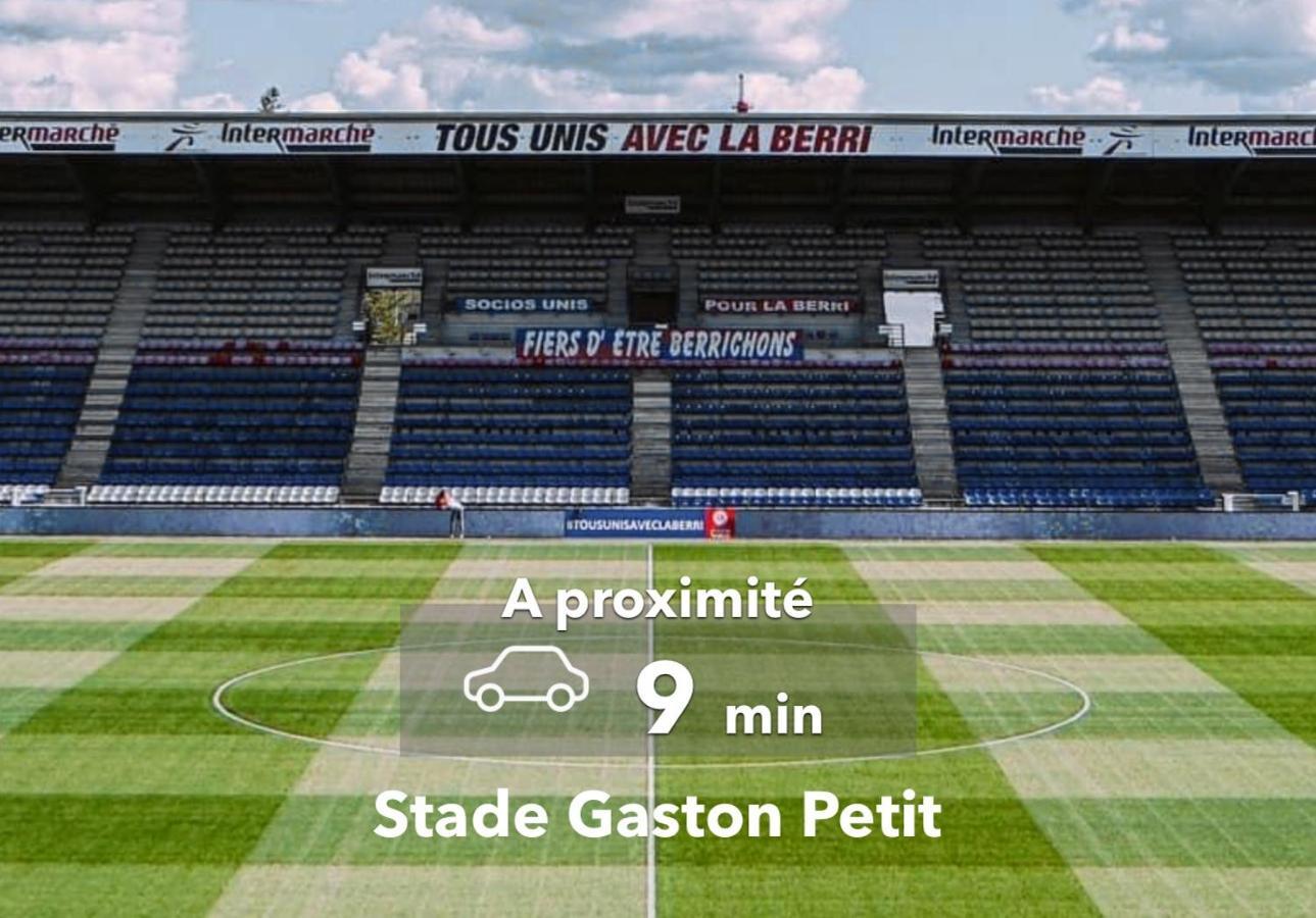 Le Studio Design ⸱ Stationnement Gratuit ⸱ Fibre Deols Exterior photo